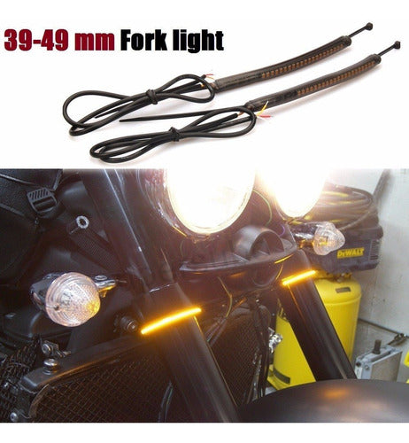 Giros Guiños Led Barral Moto Custom Cafe Racer Bobber Pem 6