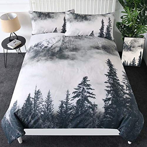 Sleepwish Smoky Mountain Bedding Forest Funda Nórdica 3 Piez 0