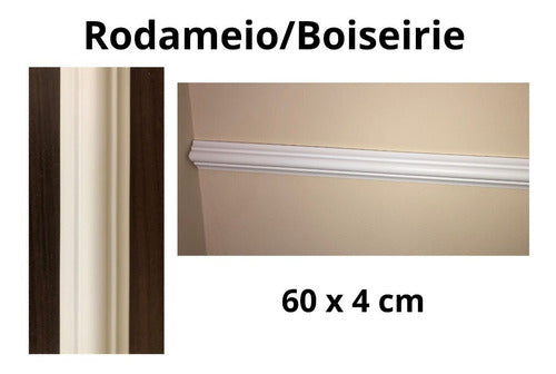 Forma/molde Rodameio/boiserie Abs 60x4cm 1