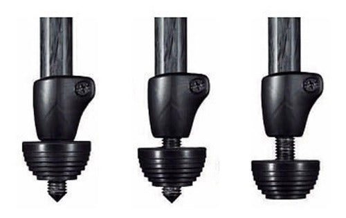 Manfrotto Juego De 3 Patas Spiked 055SPK2 Trípodes Monopiés 0