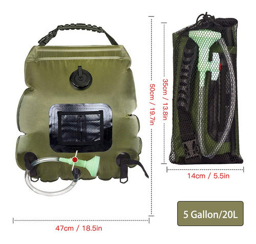 Bolsa De Banho Ao Ar Livre Solar 20l De Armazenamento De Águ 1