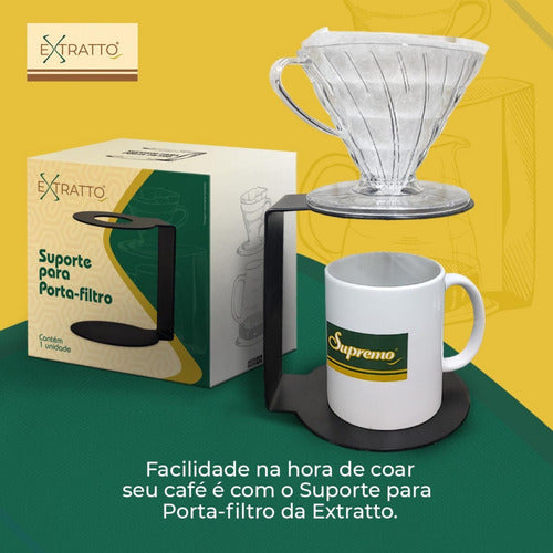 Base Estação Suporte Coar Café Hario V60 Melitta Kalita 4