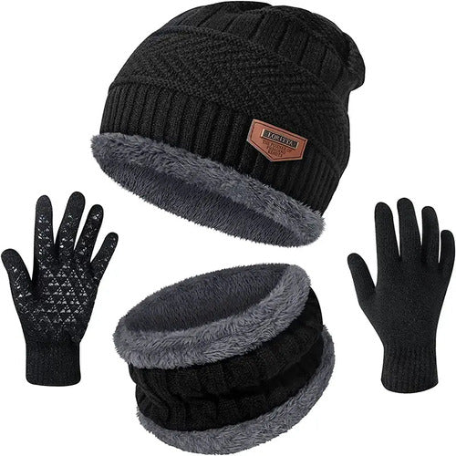 Set De Invierno Gorro, Guantes Y Bufanda 0