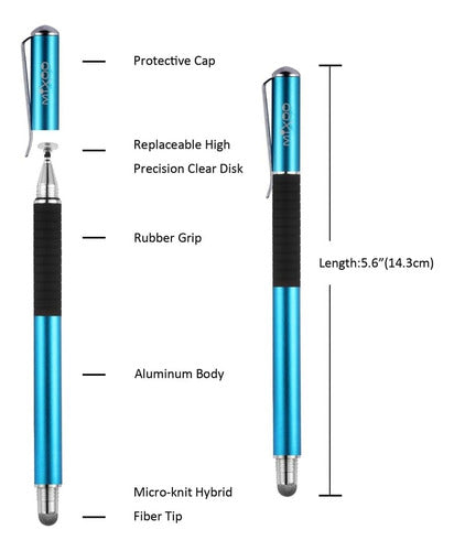 Mixoo 2-in-1 High Precision Stylus (puntas De Fibra De Disco 1