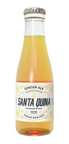Pack of 12 Ginger Ale Santa Quina X200ml - Glass Gluten-Free 1