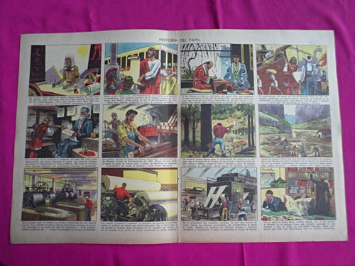 Antigua Lamina Revista Billiken Historia Del Papel 0