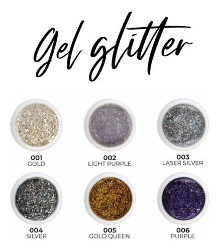 Glitter Gel for Sculpted Nails 5g Cherimoya 6