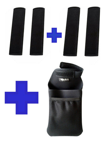 MSK Sportline Travel Kit 1 Multi-Purpose Bag + 2 Pairs of Seatbelt Covers 0