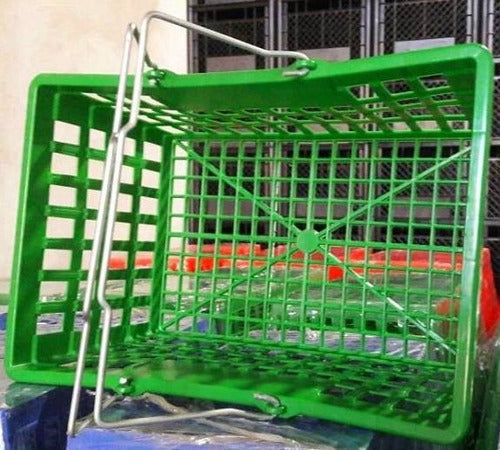 5 Self-Service Metal Double Handle Shopping Baskets 1