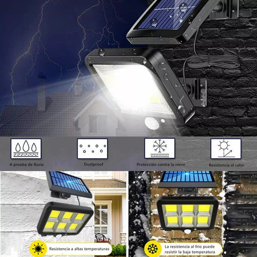 Herramientas Mayorista Solar 6 COB Reflector Rechargeable Sensor Photocell 3