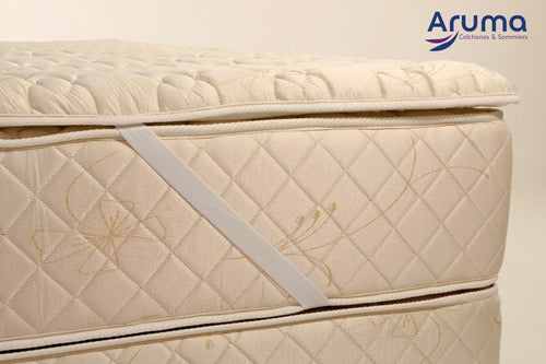 Aruma Pillow Colchon Desmontable 130x190 2 Plaza Con Elástico 2