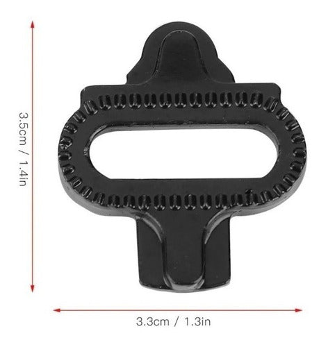 Taquinho Bk Taco Padrão Shimano  Spd Pedal Mtb Clip (par) 2