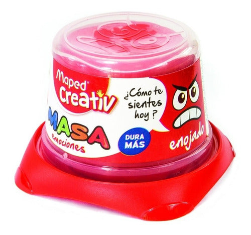 Masa Plastilina Creativ Maped Rojo Pote X120g 0