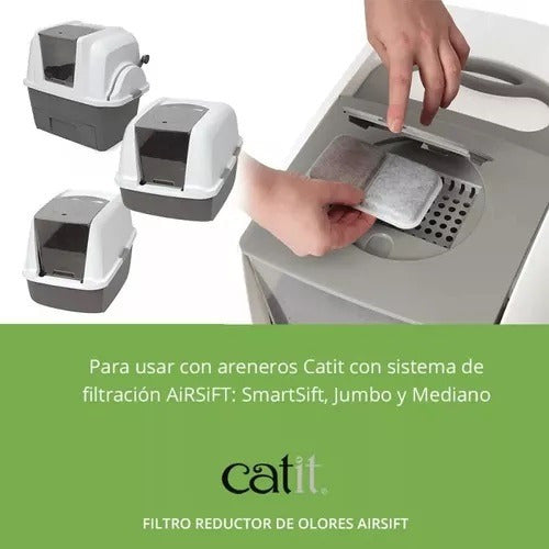 Repuesto Filtro Litera Catit Airsift Dual Action X2 Unidades 1