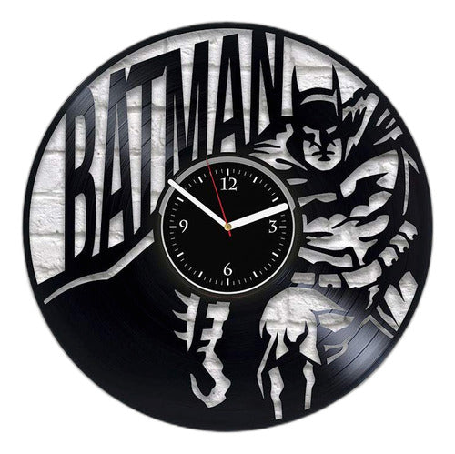 Reloj De Pared De Vinilo Con Diseño De Batman Dc Comics, Re 1