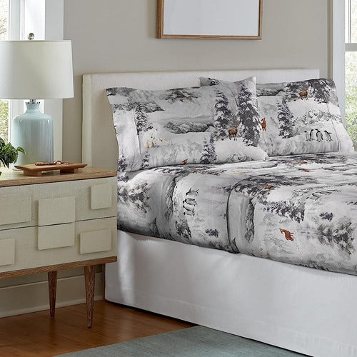 ~? Celeste Home 190 Gsm Twin, Winterland Sheet Set- Warm & C 1