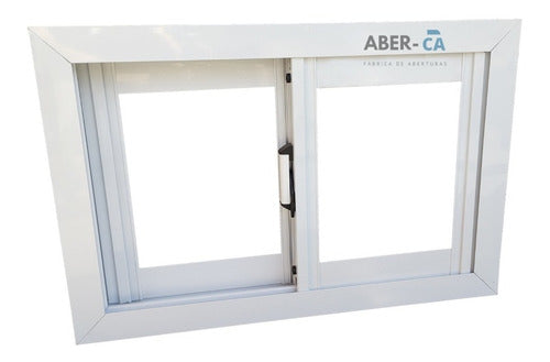 Sliding Aluminum Bathroom Ventilation Window 50x30 Clear Glass 0