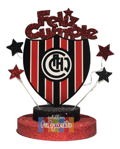 Adorno De Torta Fútbol - Escudo De Chacarita 0