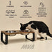 MVA Double Elevated Pet Feeder Large 27x51 cm 1