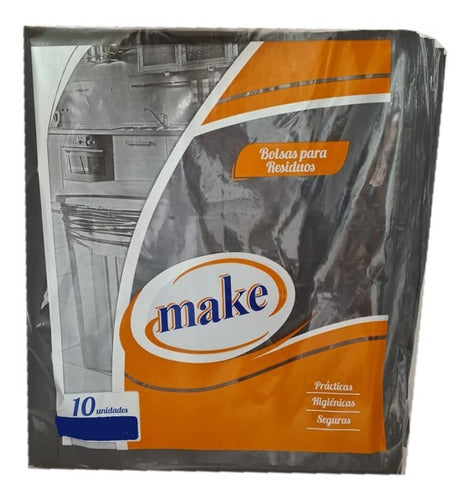 Make 50 Black Consortium Waste Bags 60 X 90 0