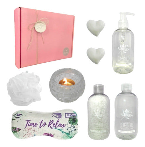 Zen Spa Jasmine Aromatherapy Relaxation Gift Box Set N01 - Happy Day - Aroma Caja Regalo Mujer Zen Spa Jazmín Kit Set N01 Feliz Día