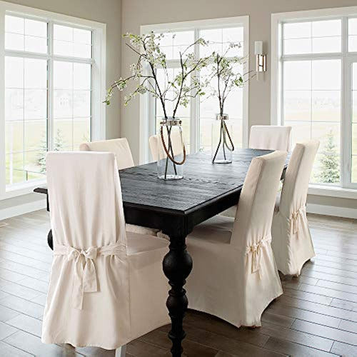 Sure Fit Duck Solid Dining Chair Slipcover Natural SF15395 0