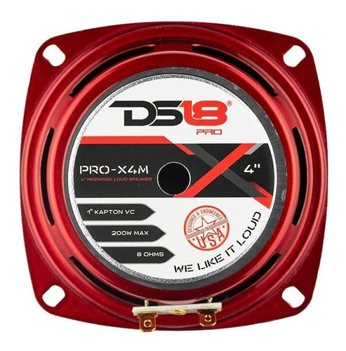 Parlante Medio Ds18 4 Pulgadas 100w Rms 8 Ohms Pro-x4m 4