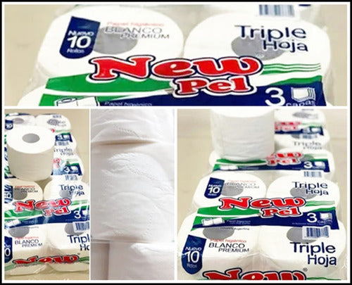 Higienico X 3 X 10 X 300 Paños .triple Hoja Blanco Premium 3