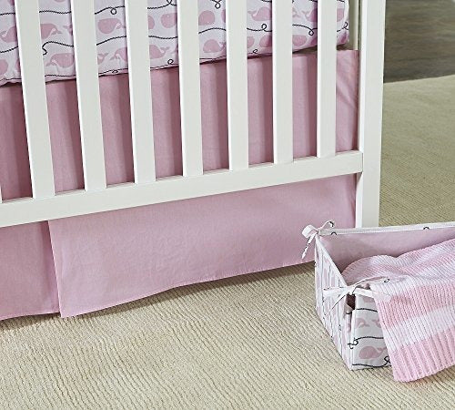 Nautica Kids Nursery Separa Cuna Falda Plisada Color Rosa 1