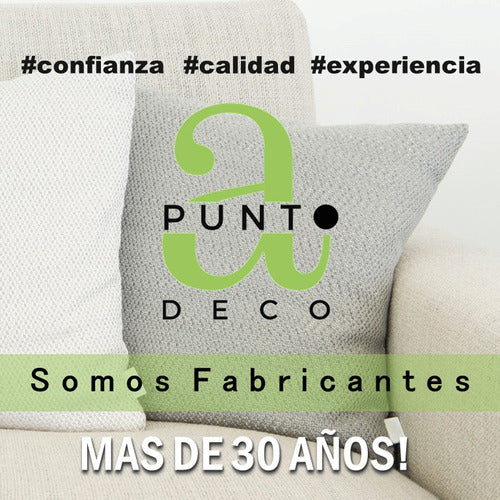 A Punto Deco Almohadones Para Sillas Cubresillas Gabardina 8 Botones 1