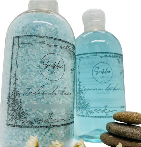 Sukha Eco: Bath Salt and Foam Kit, Natural Spa! 3