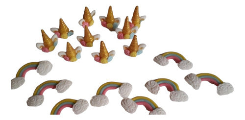 Apliques Unicornio En Porcelana Fría 10 Unidades!! 0