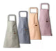 Kitchen Apron Solid Colors Various - Waterproof Linen Style Ideal for Gifts 3