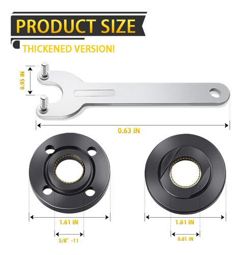 Llave De Tubo Y Tuerca Para Taladros Angulares De 11 A 13 Cm 1