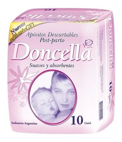 Doncella Disposable Postpartum Pads 10 Units x 20 Packs 1