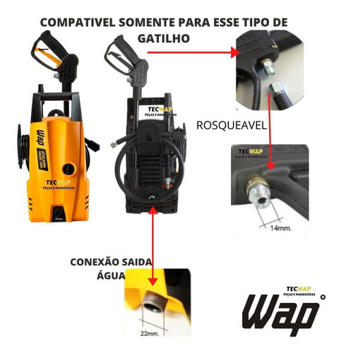 Mangueira Lava Jato  Wap Atacama Smart 2200 Ousada 04 Metros 1