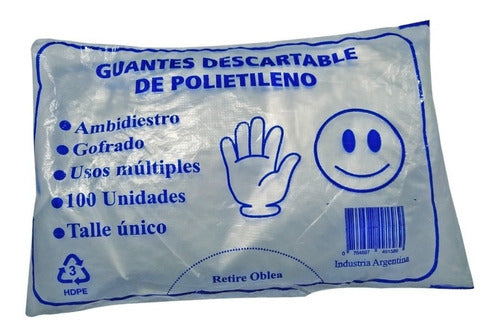 Disposable Polyethylene Gloves x100 Units 1