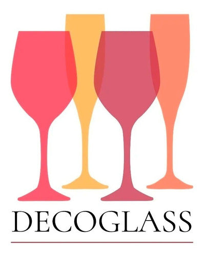 6 Glass Goblet Stemless Wine Gourmet Rigolleau 37