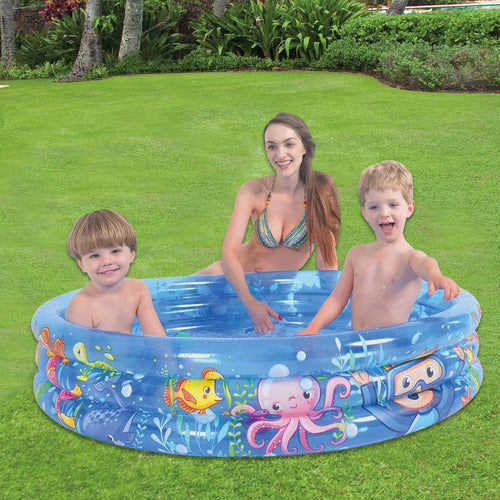 Jilong Inflatable Kids Pool Set with Ring and Ball 1