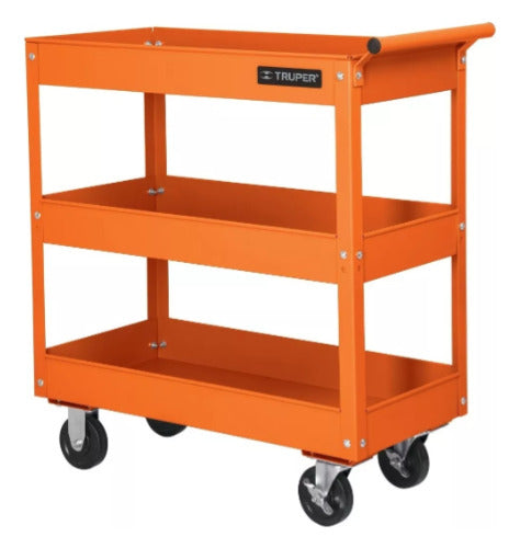 Truper Workshop Tool Cart with Wheels, 3 Trays - Model CARRO-3 0