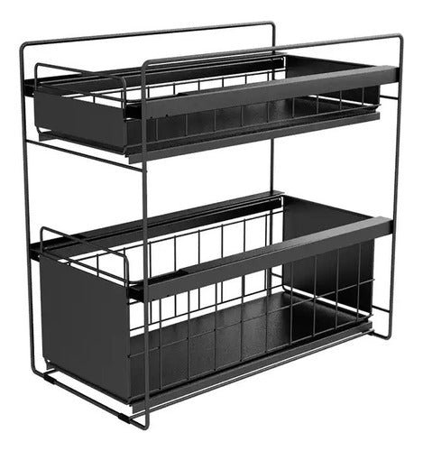 Carolinas Store Metal Expandable Organizer 2 Levels for Home 2