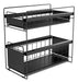 Carolinas Store Metal Expandable Organizer 2 Levels for Home 2