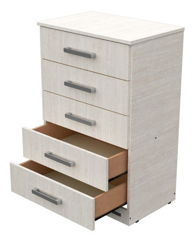 Mosconi Classic 5-Drawer Chest for Bedroom - Melamine 5