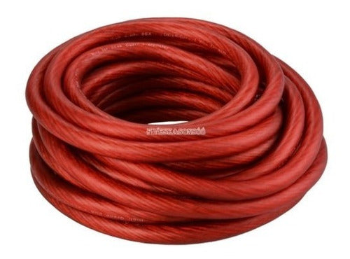 25 Pies 1/0 Calibre Gran Tamaño Awg Rojo Tierra Cable Coche 0