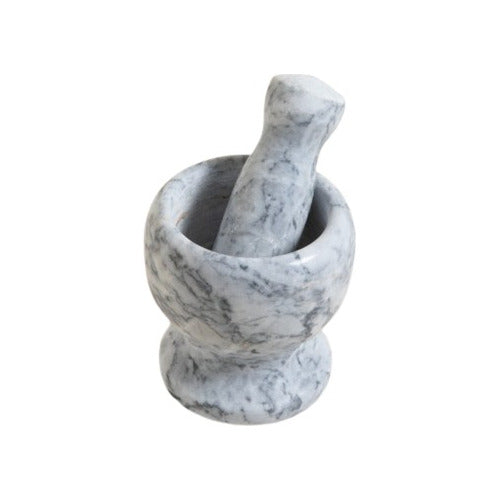 Gray Marble Mortar 10x15cm with Pestle by Mish 1