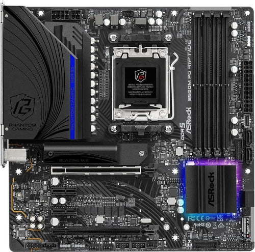 ASRock B650M PG Riptide AMD Zen 7000 Series DDR5 2