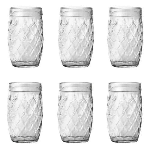Cisper Glass Water Pitcher + 6 Bahia Glasses Set 2