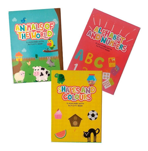 Cartas Didácticas Infantiles Inglés X3 -juguetes Didácticos 0