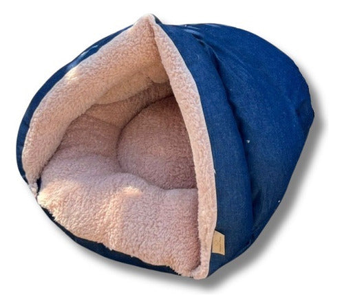 Happy Pets Cama Cuevita Corderito - For Small Dogs & Cats 0