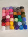 Set of 42 Assorted Colored Yarns x 20g for Embroidery and Crafts + 3 Crochet Hooks 5